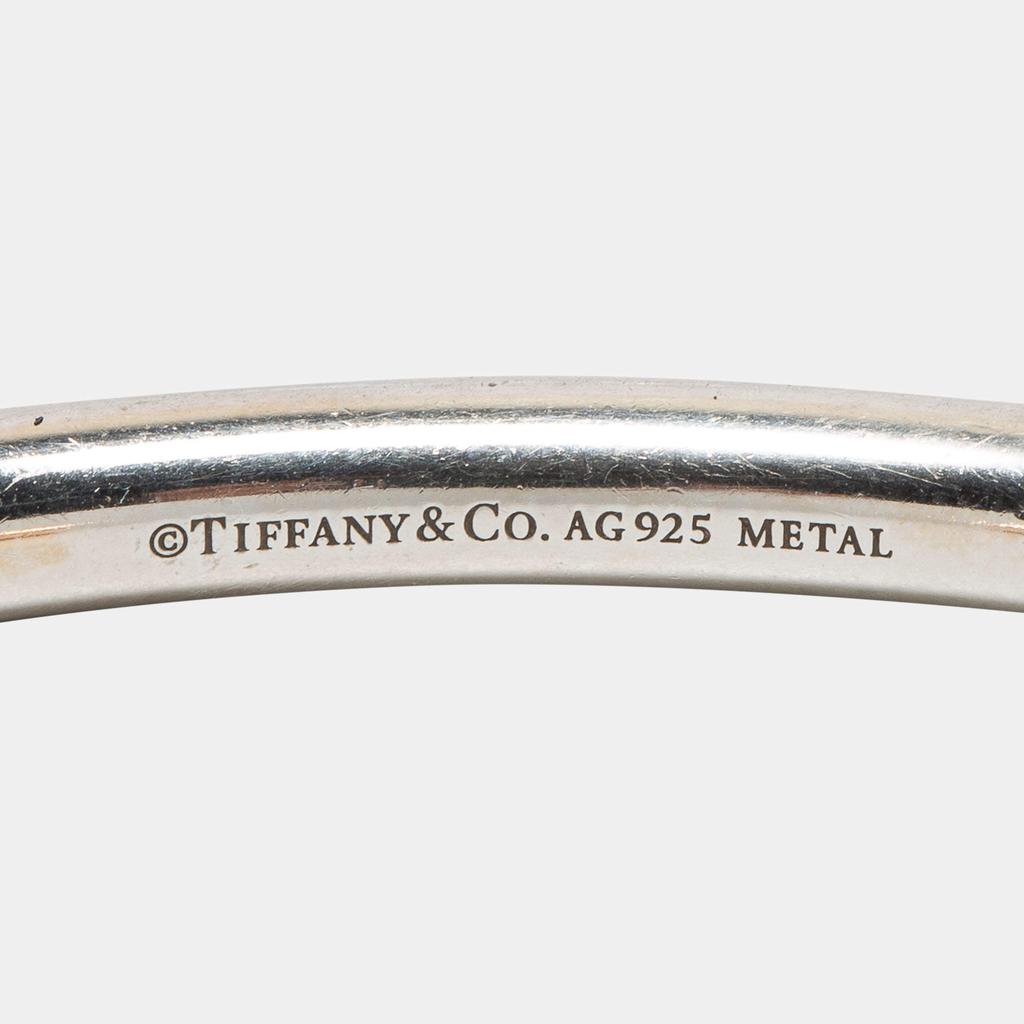 Tiffany & Co. Please Return to Tiffany & Co. Circle Edge Rubedo Sterling Siver Open Cuff Bracelet商品第5张图片规格展示