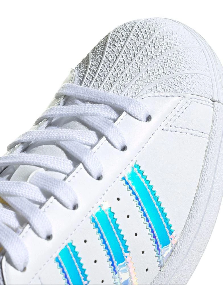 商品Adidas|adidas Originals Superstar trainers in white and iridescent,价格¥800,第2张图片详细描述