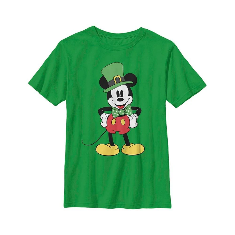 商品Disney|Boy's Mickey & Friends St. Patrick's Day Retro Portrait  Child T-Shirt,价格¥202,第1张图片