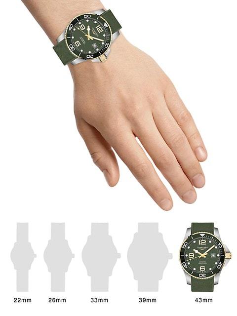 HydroConquest 43MM Stainless Steel Automatic Watch商品第2张图片规格展示