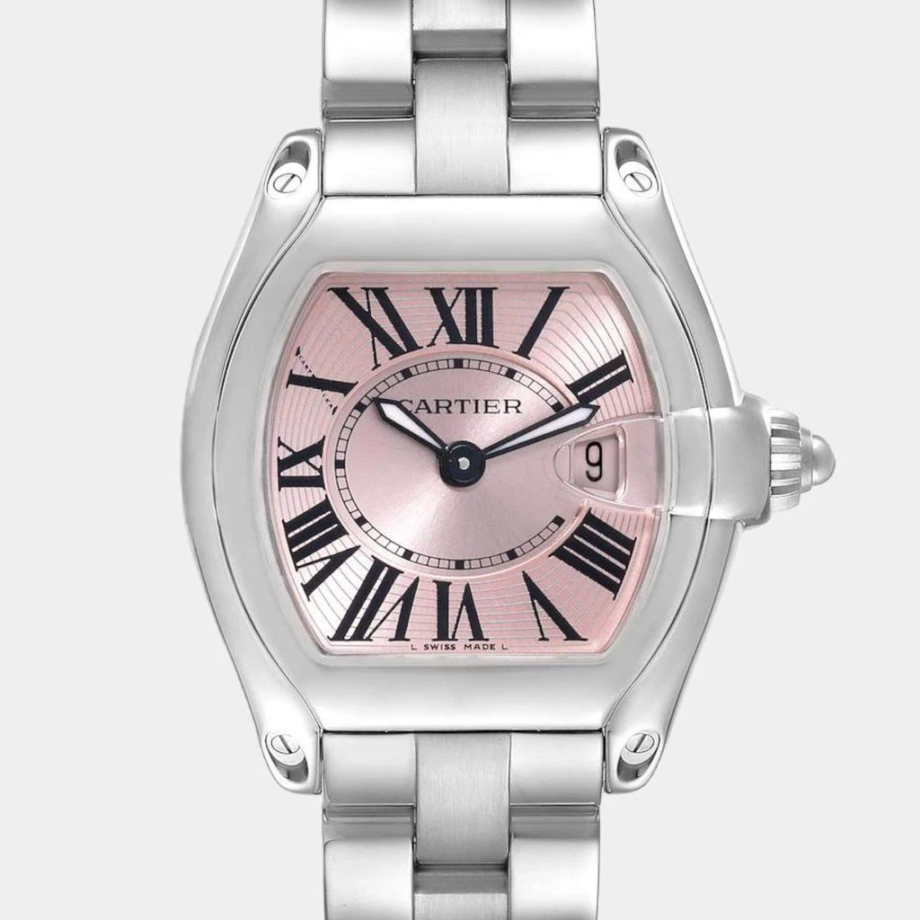 商品[二手商品] Cartier|Cartier Roadster Small Pink Dial Steel Ladies Watch W62017V3,价格¥36118,第3张图片详细描述