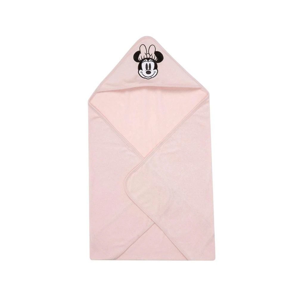 商品Lambs & Ivy|Disney Baby Sweetheart Minnie Mouse Pink Hooded Baby Bath Towel,价格¥149,第2张图片详细描述