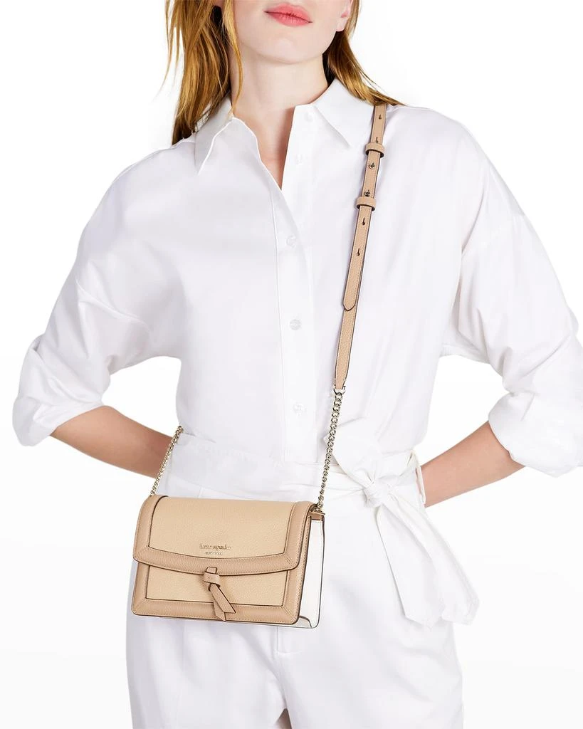 商品Kate Spade|colorblock flap leather crossbody bag,价格¥925,第4张图片详细描述
