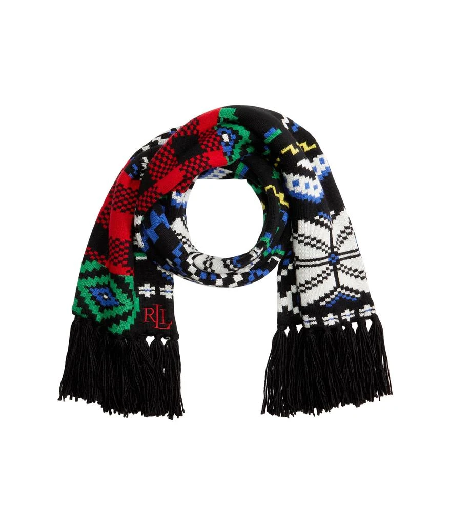 商品Ralph Lauren|Patchwork Holiday Knit Scarf,价格¥546,第1张图片