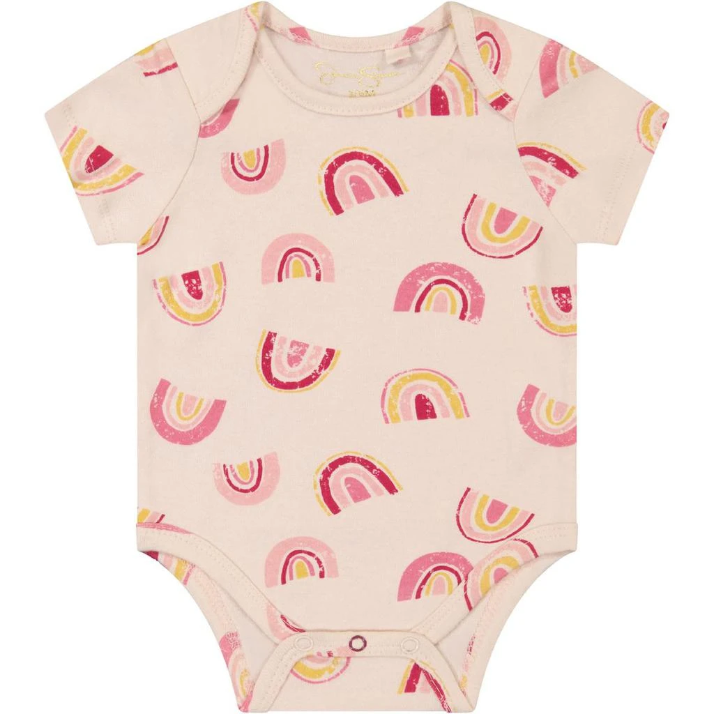 商品Jessica Simpson|Jessica Simpson 3 Piece Newborn Romper,价格¥39,第4张图片详细描述