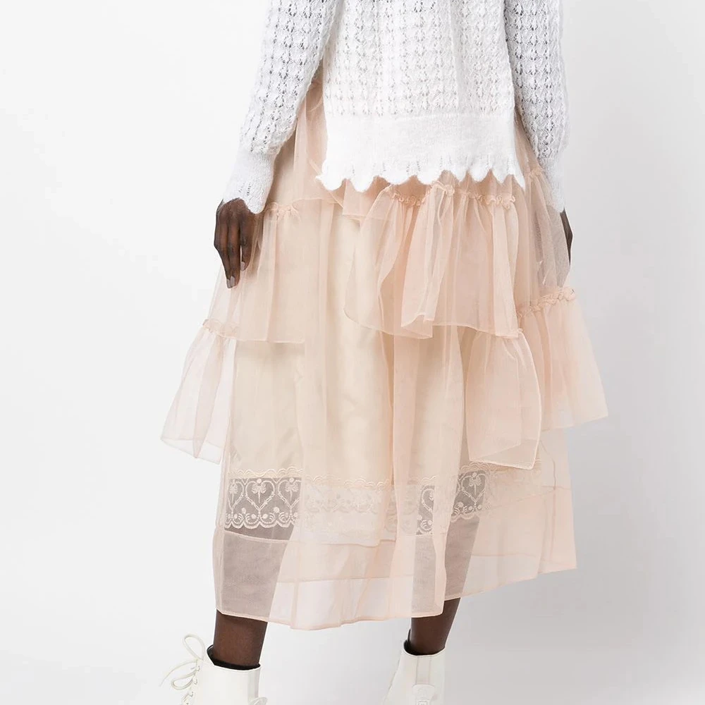 SIMONE ROCHA 女粉色女士半裙 30410035-NUDE 商品