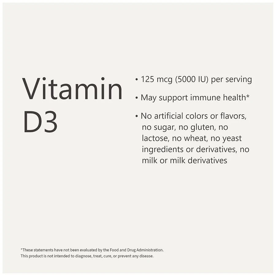 Vitamin D3 125 mcg (5000 IU) Softgels (300 days) 商品