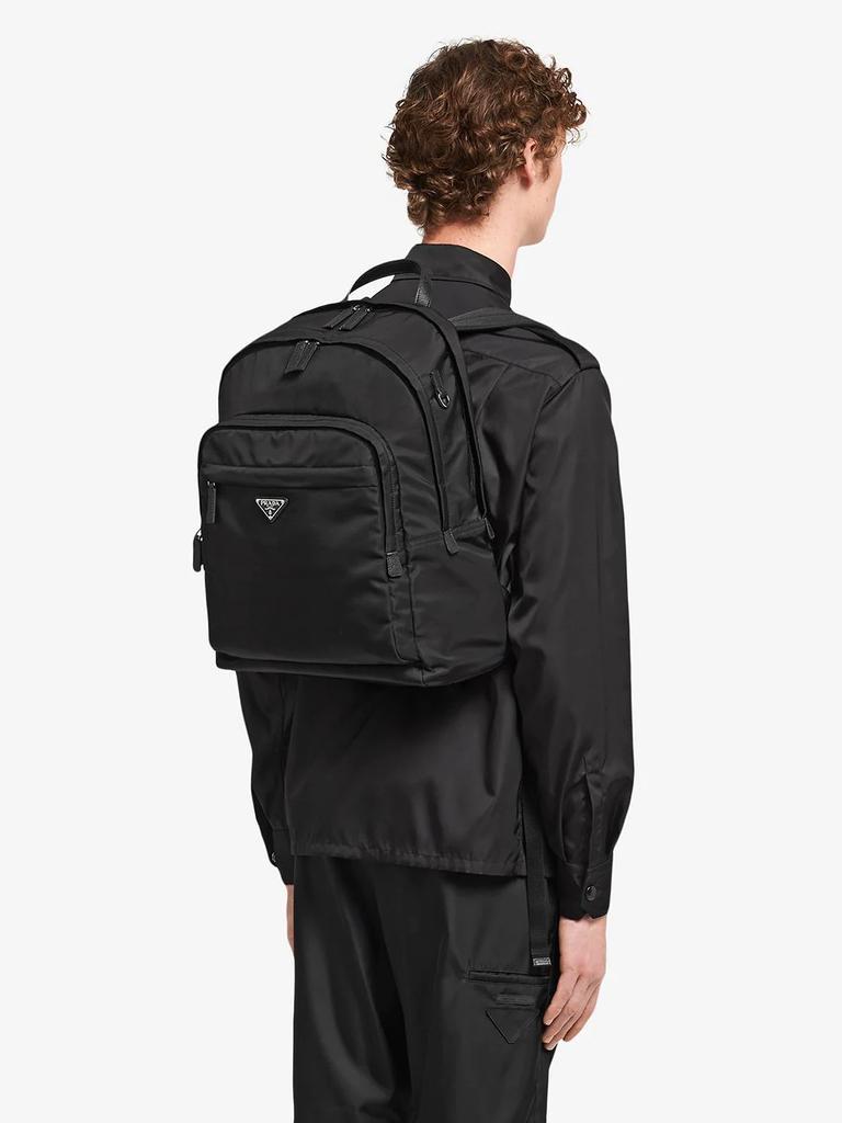 商品Prada|PRADA Re-Nylon logo-plaque backpack,价格¥14118,第7张图片详细描述