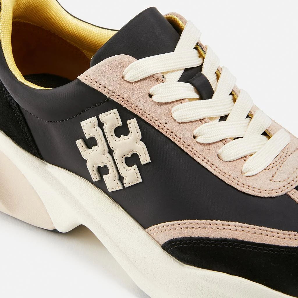 商品Tory Burch|Good Luck Nylon and Suede Running-Style Trainers,价格¥1831,第3张图片详细描述