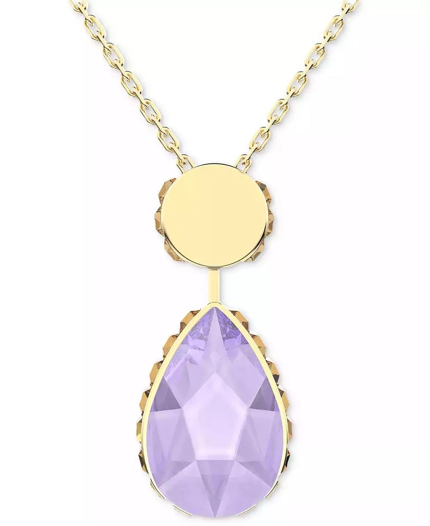 商品Swarovski|Gold-Tone Color Crystal 14-7/8" Reversible Pendant Necklace,价格¥878,第5张图片详细描述