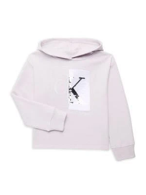商品Calvin Klein|​Girl’s Split Box Monogram Hoodie,价格¥204,第1张图片
