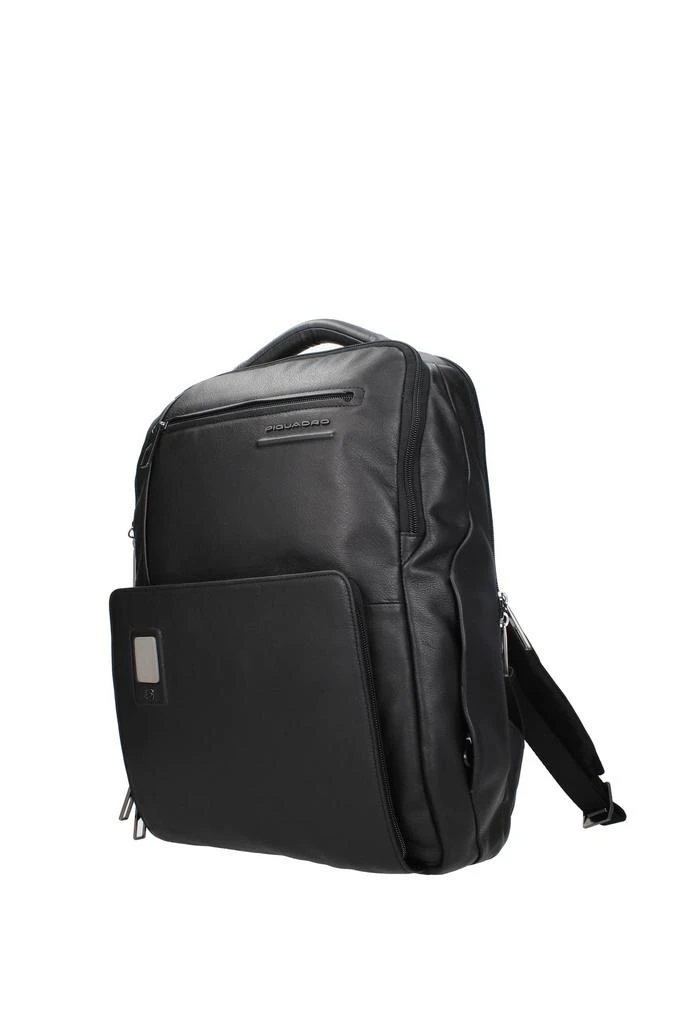 商品PIQUADRO|Backpack and bumbags Leather Black,价格¥1356,第2张图片详细描述