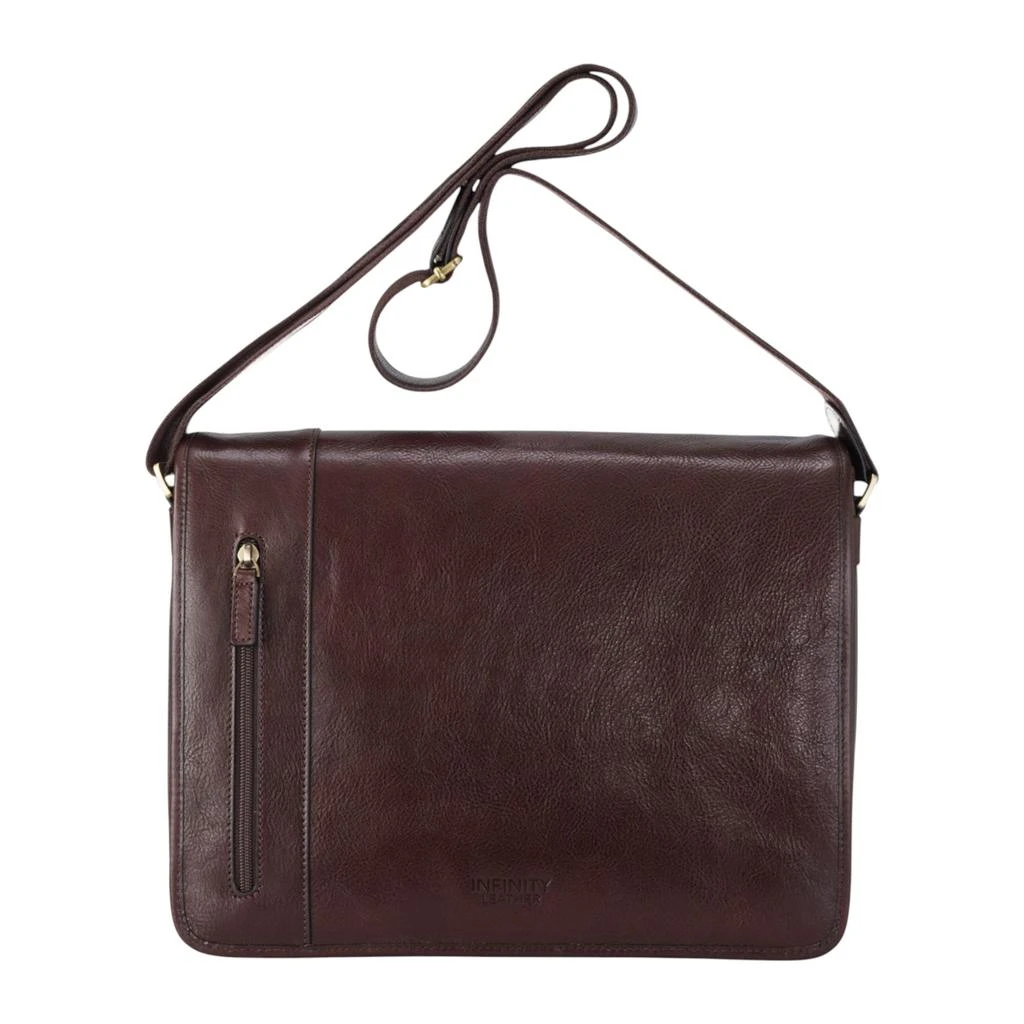 Genuine Leather Tan Laptop Satchel Messenger Shoulder Bag - Astor 商品