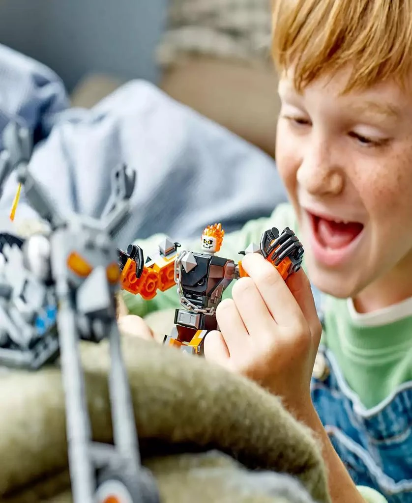 商品LEGO|Super Heroes Marvel Ghost Rider Mech & Bike 76245 Toy Building Set with Ghost Rider Minifigure,价格¥261,第5张图片详细描述