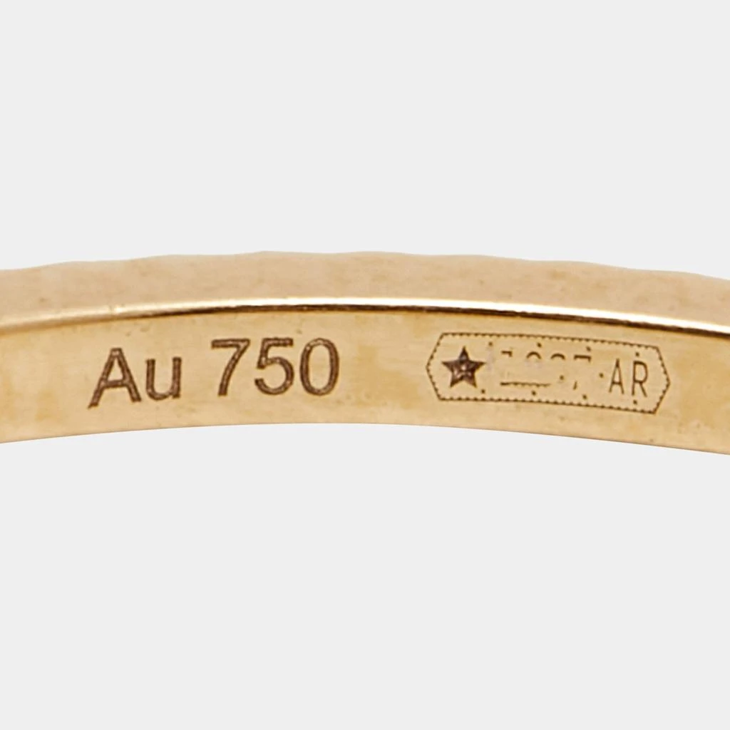 Gucci GG Running 18k Yellow Gold Charm Ring Size 56 商品