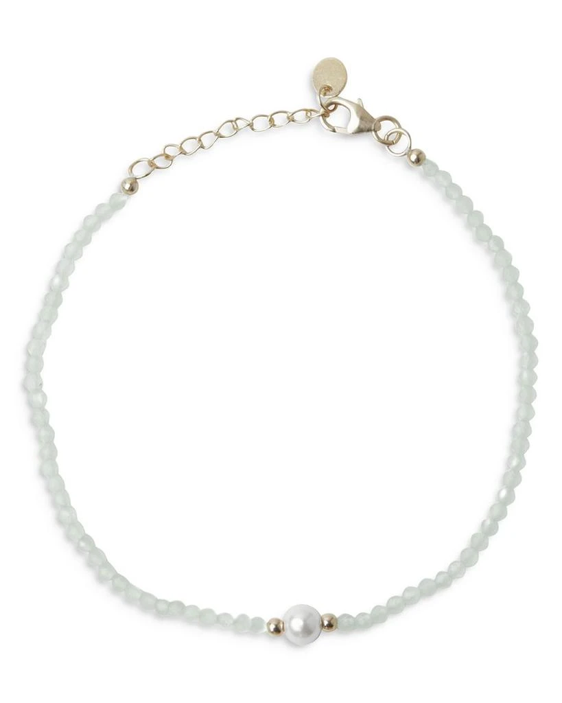 商品Argento Vivo|Shell Pearl & Green Aventurine Bracelet,价格¥254,第1张图片详细描述