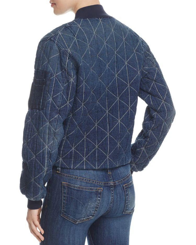 商品Hudson|Quilted Denim Bomber Jacket,价格¥766,第2张图片详细描述