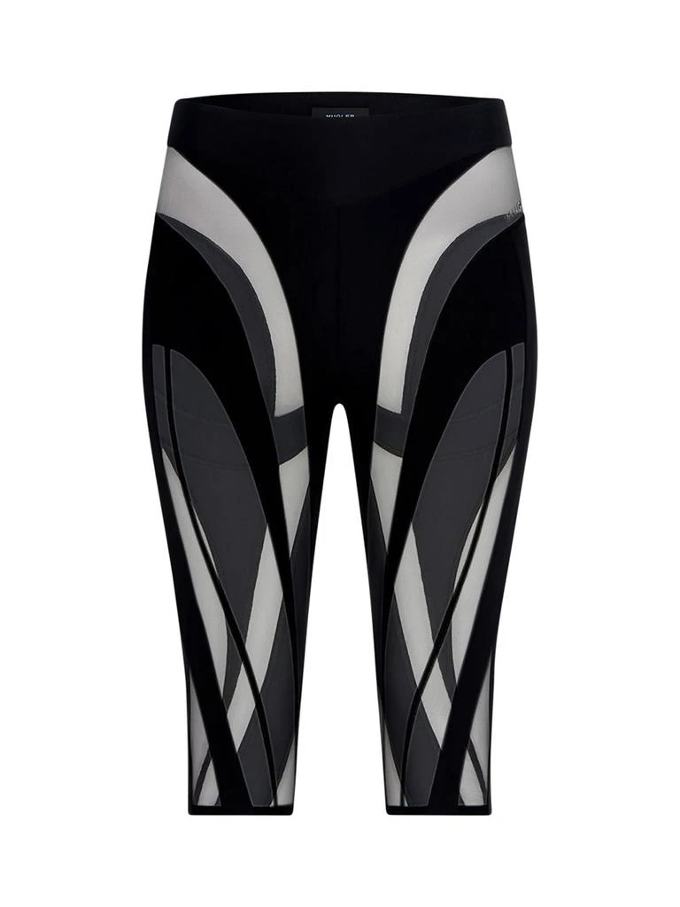 商品Mugler|Eco Sport Spiral Mesh Bike Shorts,价格¥5280,第1张图片