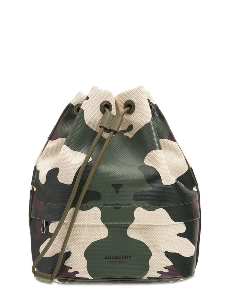 商品Burberry|Phoebe Cotton & Leather Camouflage Pouch,价格¥4511,第1张图片