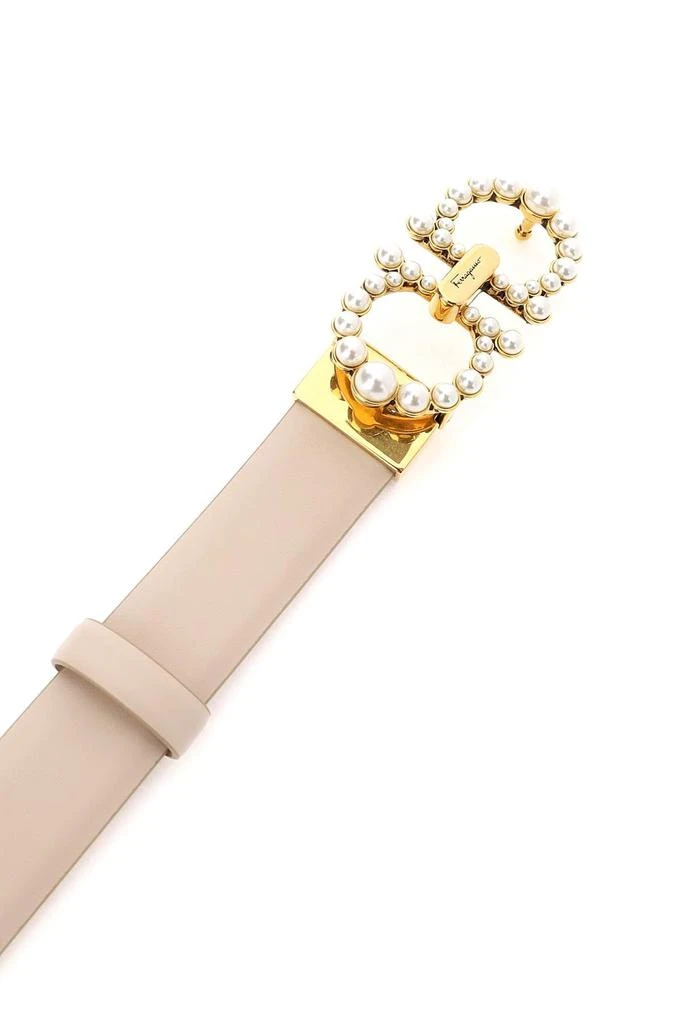 商品Salvatore Ferragamo|Salvatore ferragamo gancini pearl belt,价格¥2997,第3张图片详细描述