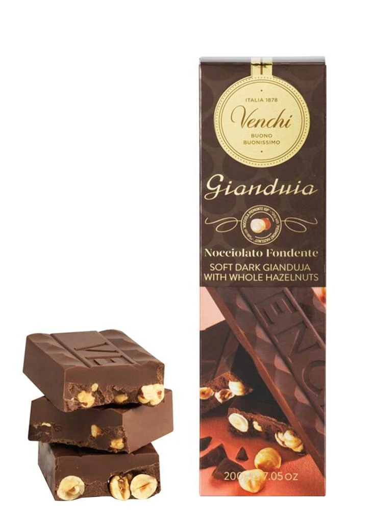 商品Venchi|Dark Chocolate Gianduja with Hazelnuts Soft Bar 200g,价格¥146,第1张图片