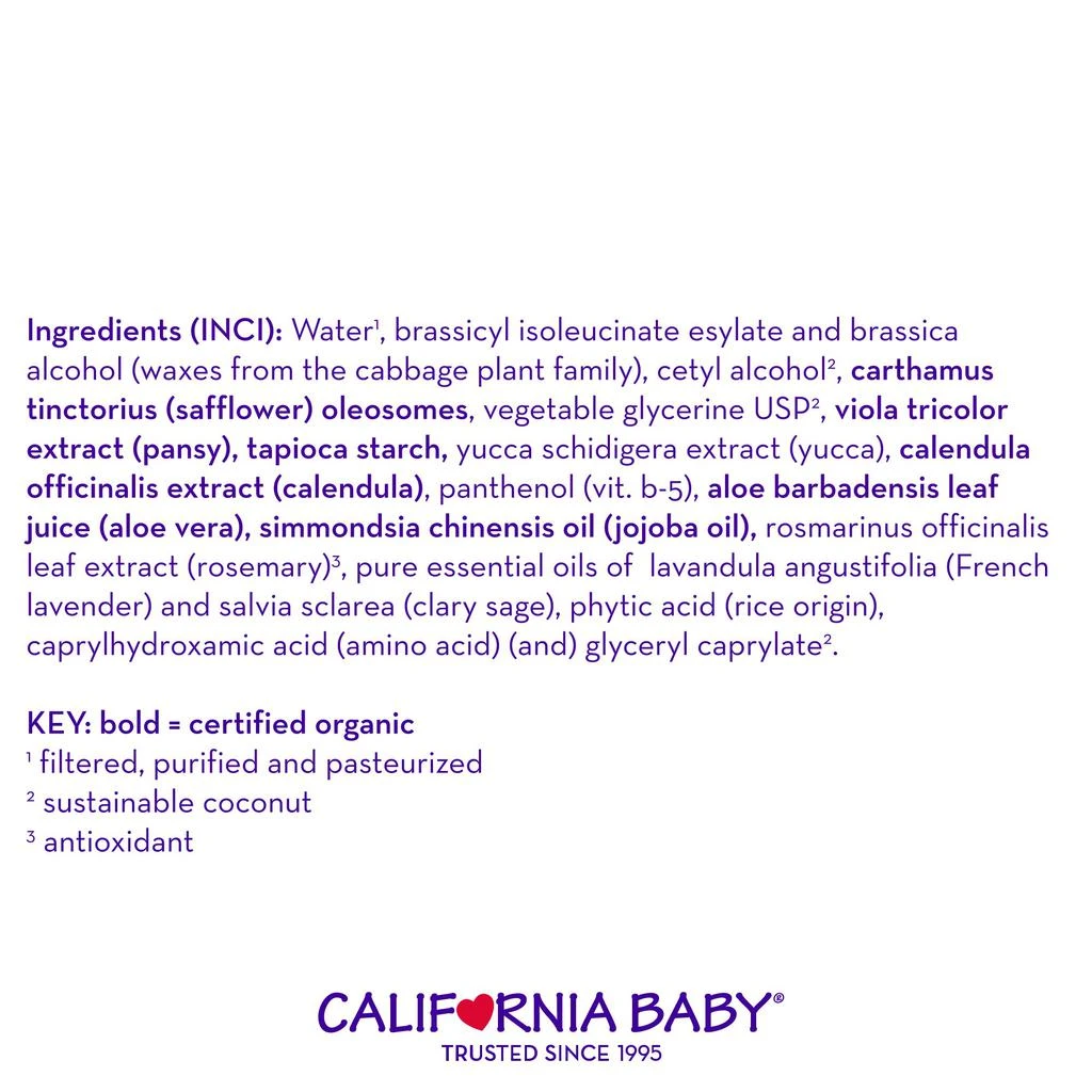 商品California Baby|California Baby Calming Hair Conditioner 8.50 Oz,价格¥151,第3张图片详细描述