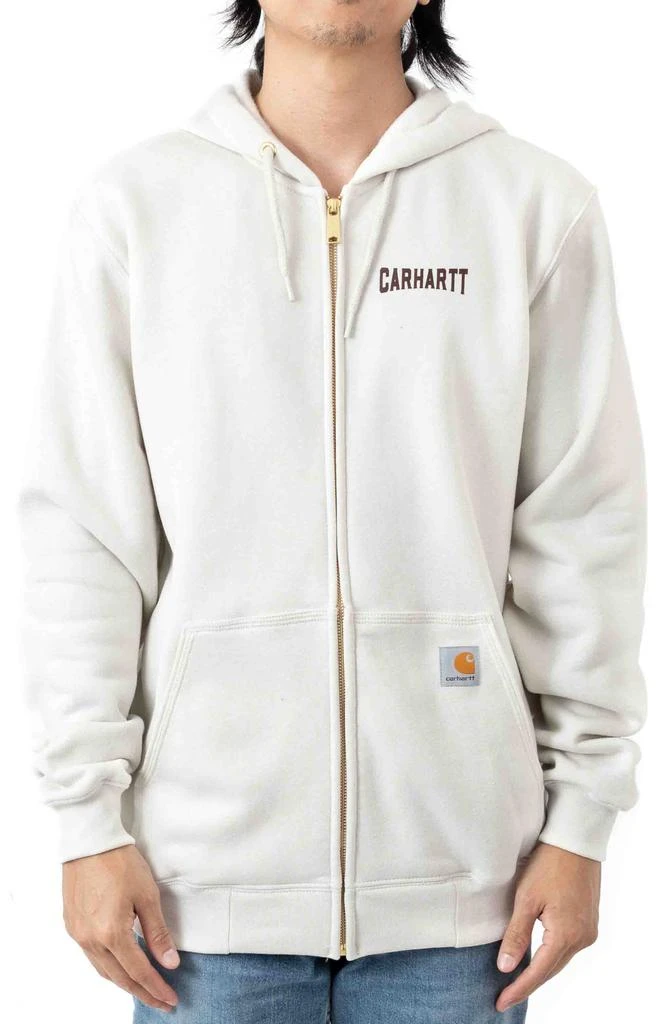 商品Carhartt|(105021) Loose Fit MW Full Zip Hooded Authentic Gear Graphic Sweatshirt - Malt,价格¥419,第1张图片