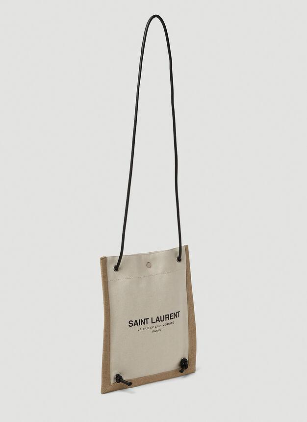 商品Yves Saint Laurent|Universite Flat Crossbody Bag in Black,价格¥5488,第4张图片详细描述