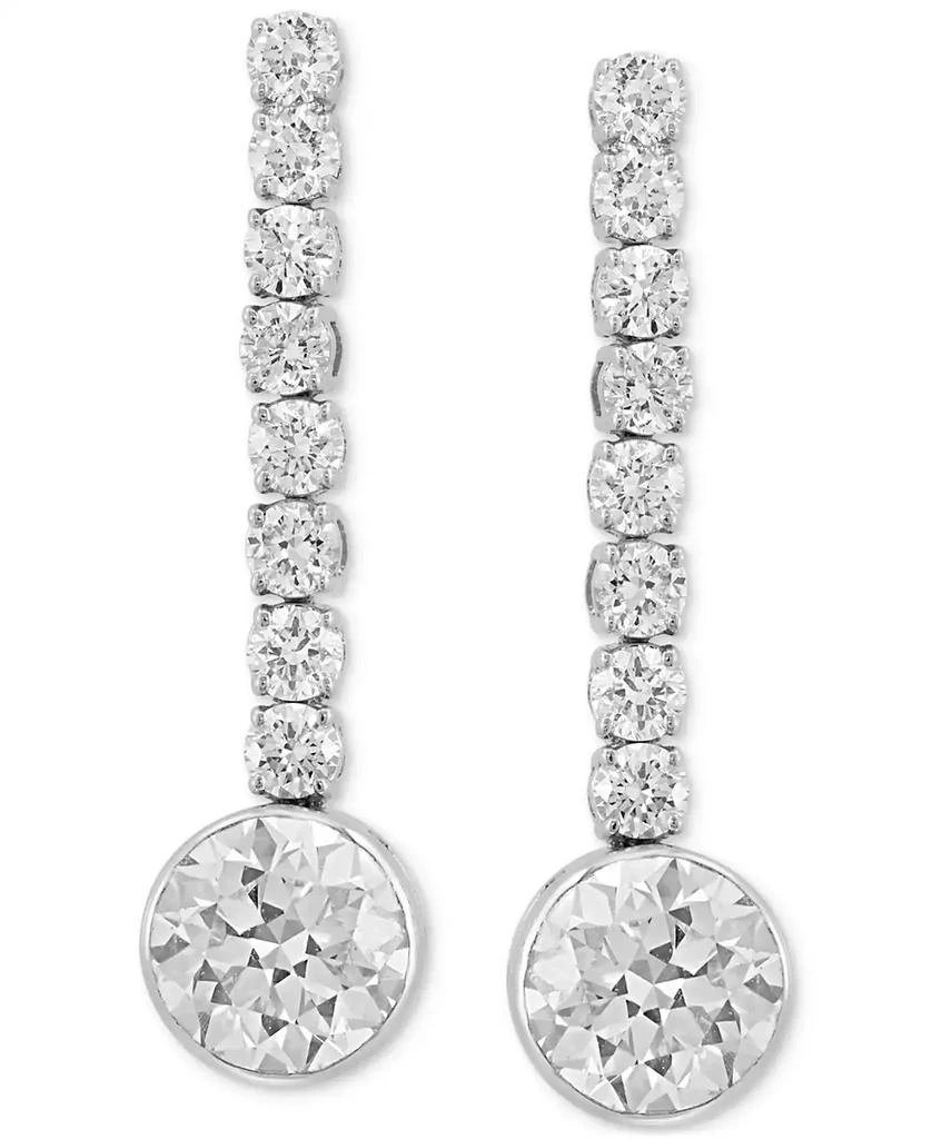 商品Effy|EFFY® Lab Grown Diamond Dangle Drop Earrings (2-5/8 ct. t.w.) in 14k White Gold,价格¥15176,第3张图片详细描述