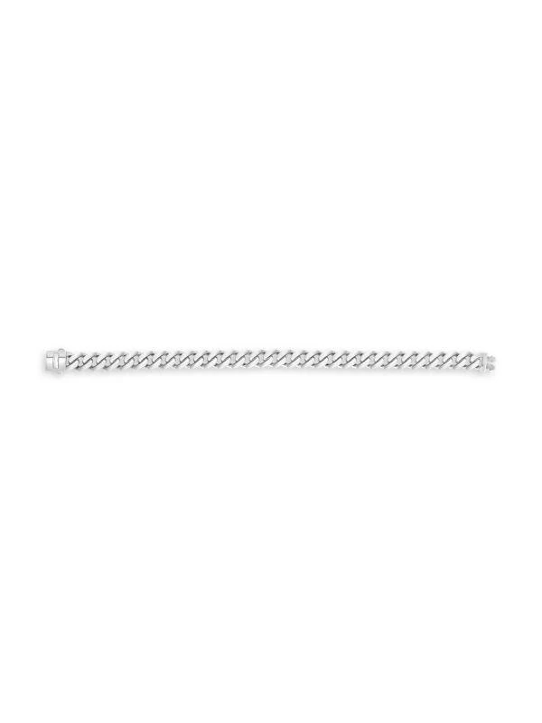 商品Saks Fifth Avenue|14K White Gold Classic Miami Cuban Chain Bracelet,价格¥12807,第1张图片