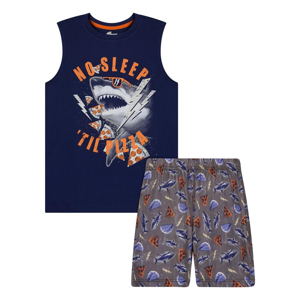 Little Boys Tank Top and Shorts Pajama Set, 2 Piece商品第1张图片规格展示