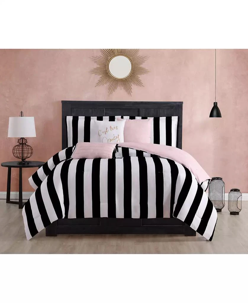 商品Juicy Couture|Cabana Stripe Reversible 5-Piece Comforter Set,价格¥1303,第1张图片