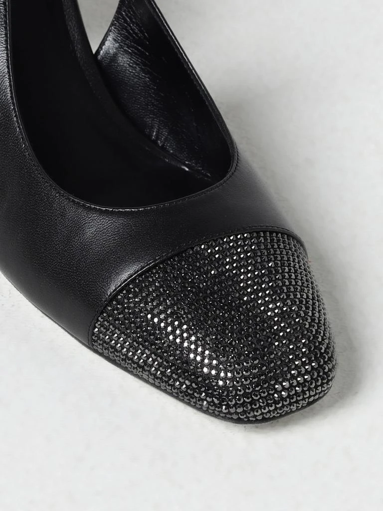 商品Rene Caovilla|Rene Caovilla slingbacks in leather and rhinestones,价格¥9752,第4张图片详细描述