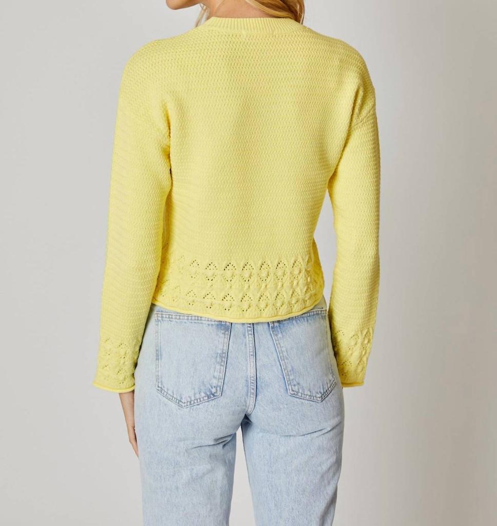 商品Design History|Multi Stitch Sweater In Sunshine Yellow,价格¥594,第2张图片详细描述