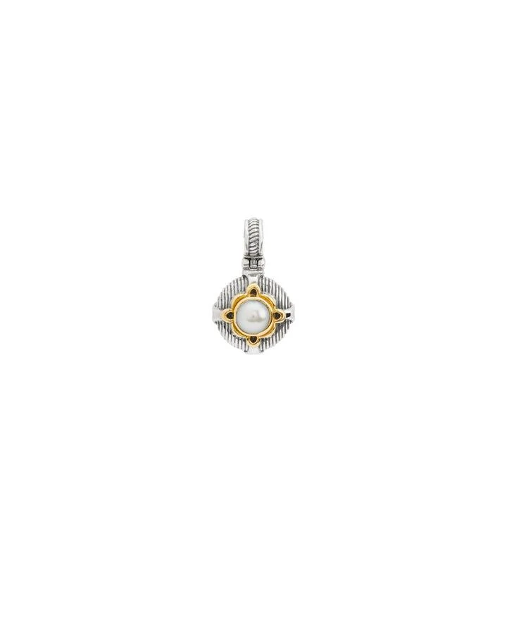 商品Konstantino|Delos 2 Sterling Silver 18k Yellow Gold & Pearl Pendant MEMK5231-122-18-20,价格¥2541,第1张图片