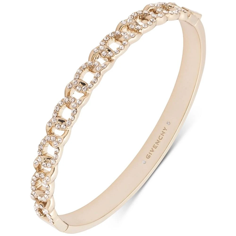 商品Givenchy|Silver-Tone Pavé Curb Chain Bangle Bracelet,价格¥253,第1张图片