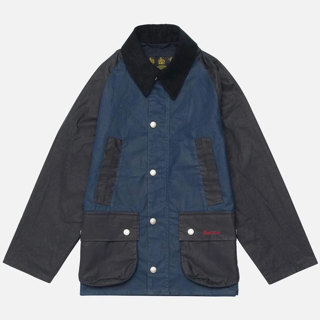 商品Barbour|Barbour Boys' Summer Patch Bedale Waxed Jacket - DK Denim,价格¥508,第5张图片详细描述