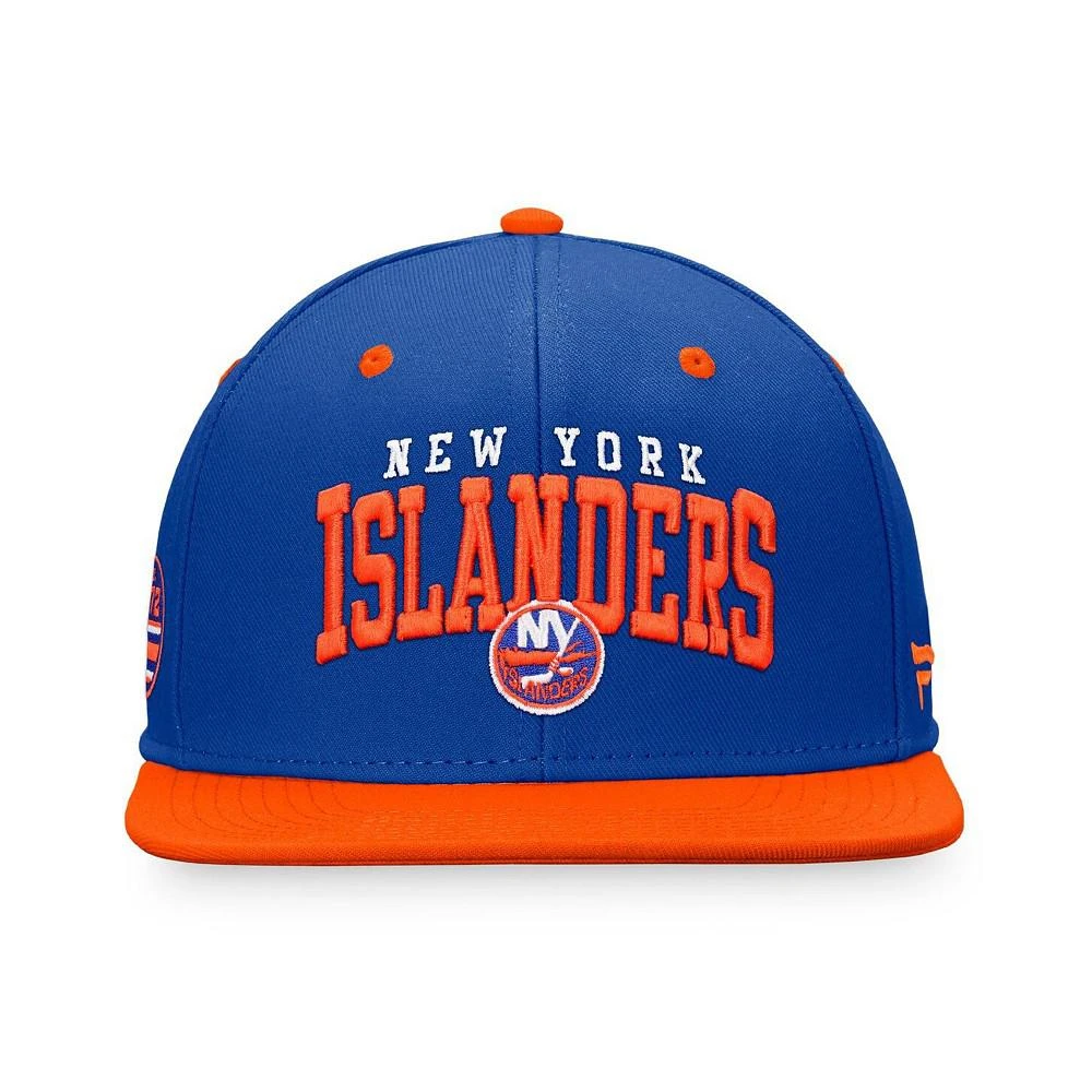 商品Fanatics|Men's Branded Royal, Orange New York Islanders Iconic Two-Tone Snapback Hat,价格¥190,第4张图片详细描述