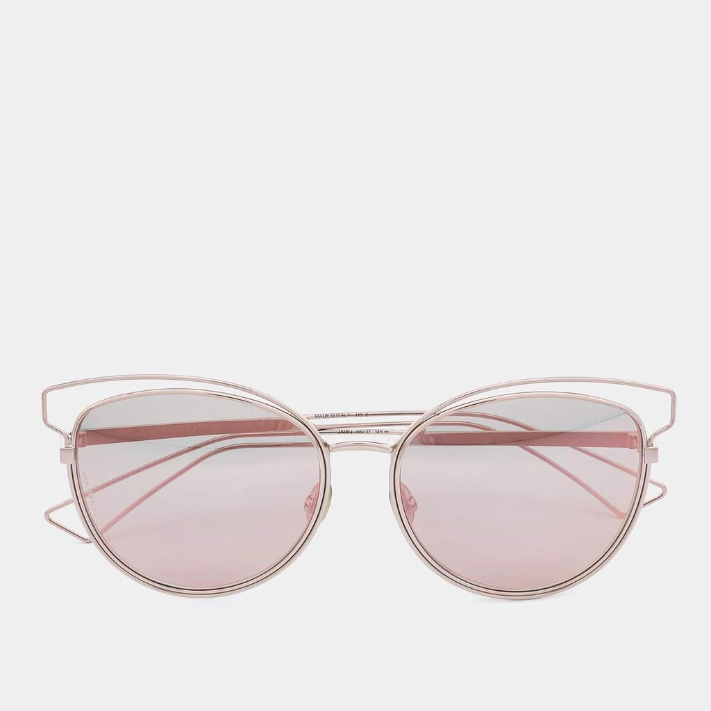商品[二手商品] Dior|Dior Silver Tone/Green Mirror Sideral 2 Cat-Eye Sunglasses,价格¥1204,第1张图片