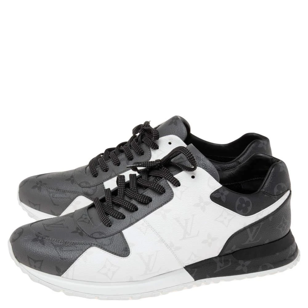 商品[二手商品] Louis Vuitton|Louis Vuitton Tricolor Monogram Canvas Run Away Sneakers Size 45,价格¥4643,第4张图片详细描述
