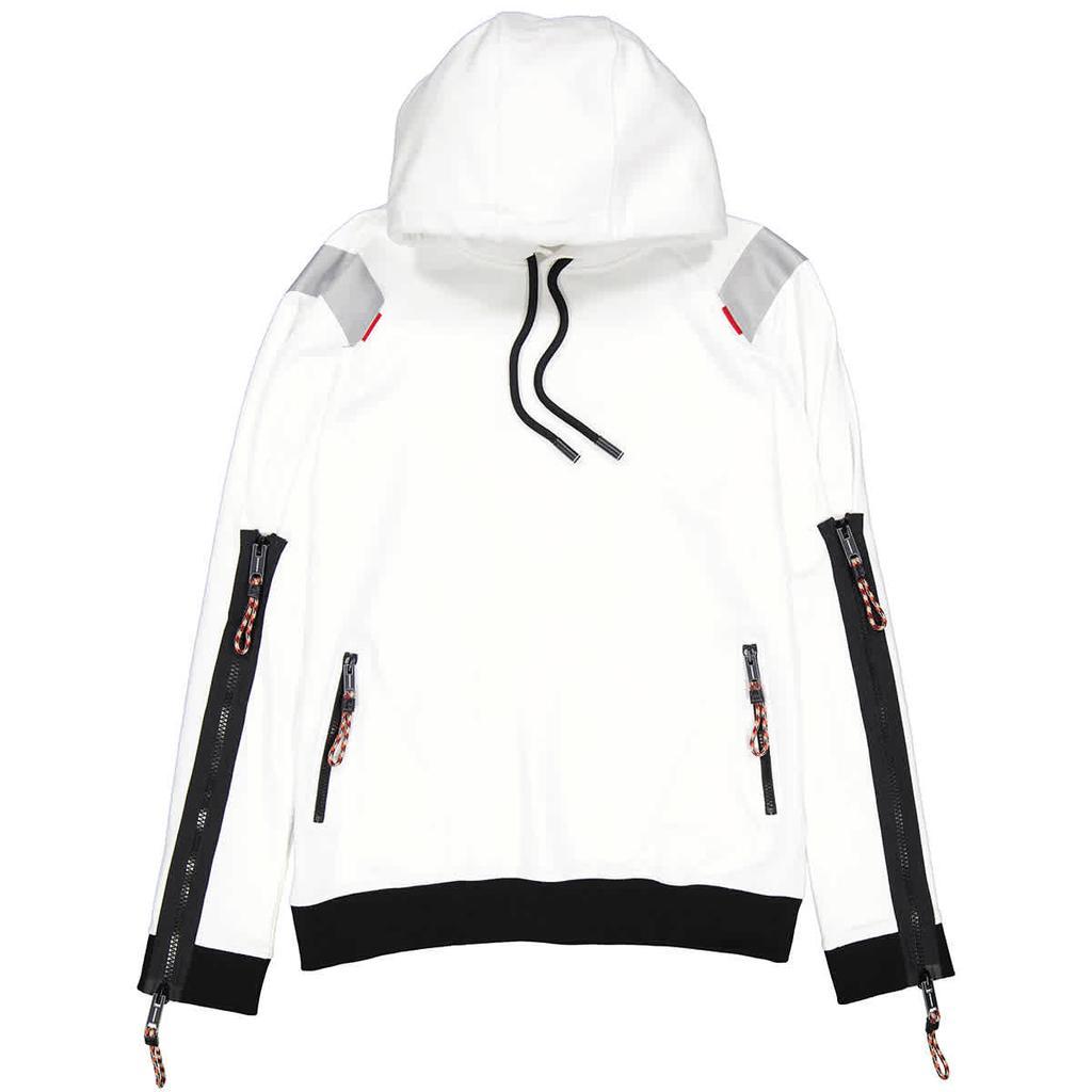 商品Burberry|Mens Optic White Woven Technical Hoodie,价格¥7523,第1张图片