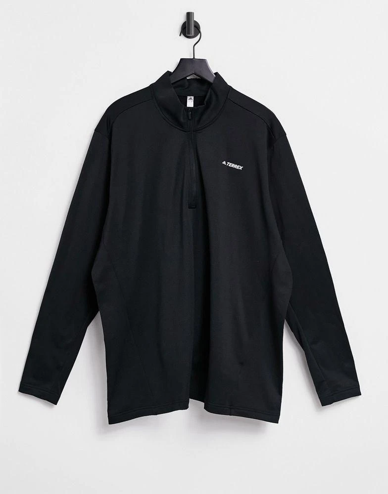 商品Adidas|adidas Outdoors Terrex half zip fleece in black,价格¥489,第1张图片