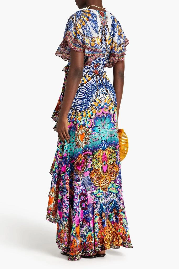 商品Camilla|Ruffled printed silk crepe de chine wrap dress,价格¥1694,第3张图片详细描述