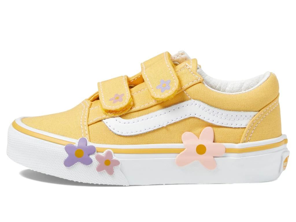 商品Vans|Vans Kids Old Skool V Hook & Loop Flower Sneaker (Little Kid),价格¥412,第4张图片详细描述