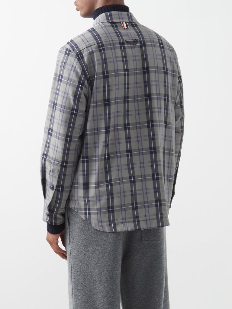 商品Thom Browne|Logo-patch checked cotton overshirt,价格¥17977,第7张图片详细描述