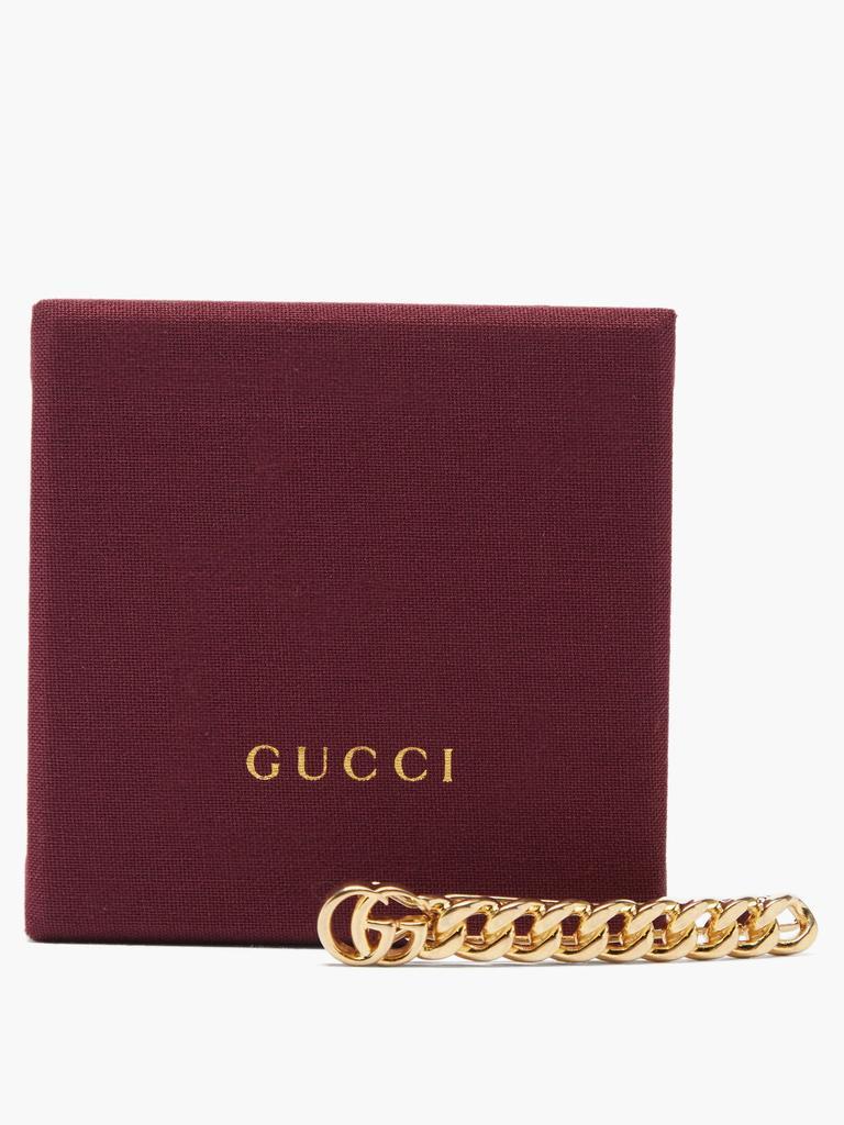 商品Gucci|GG-Marmont curb-link chain hair clip,价格¥2946,第7张图片详细描述