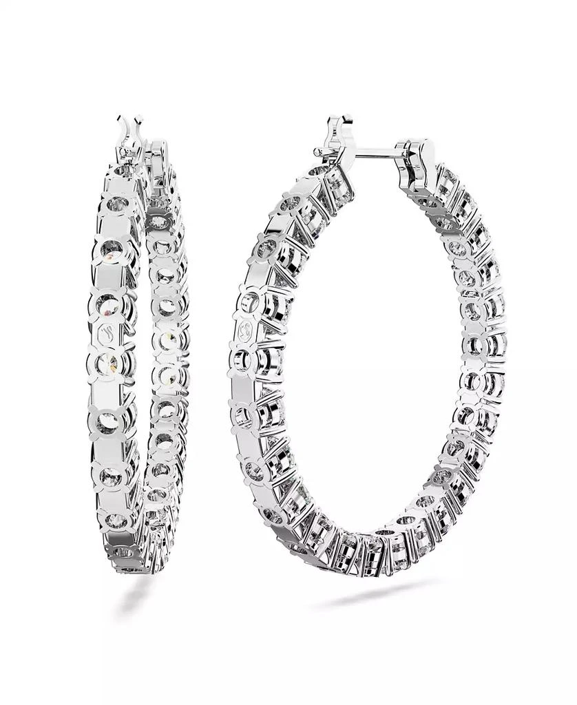 商品Swarovski|Crystal Round Cut Matrix Hoop Earrings,价格¥967,第3张图片详细描述