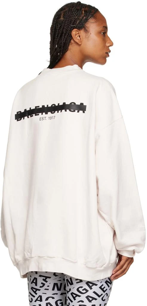 商品Balenciaga|Off-White Oversized Sweatshirt,价格¥4610,第3张图片详细描述