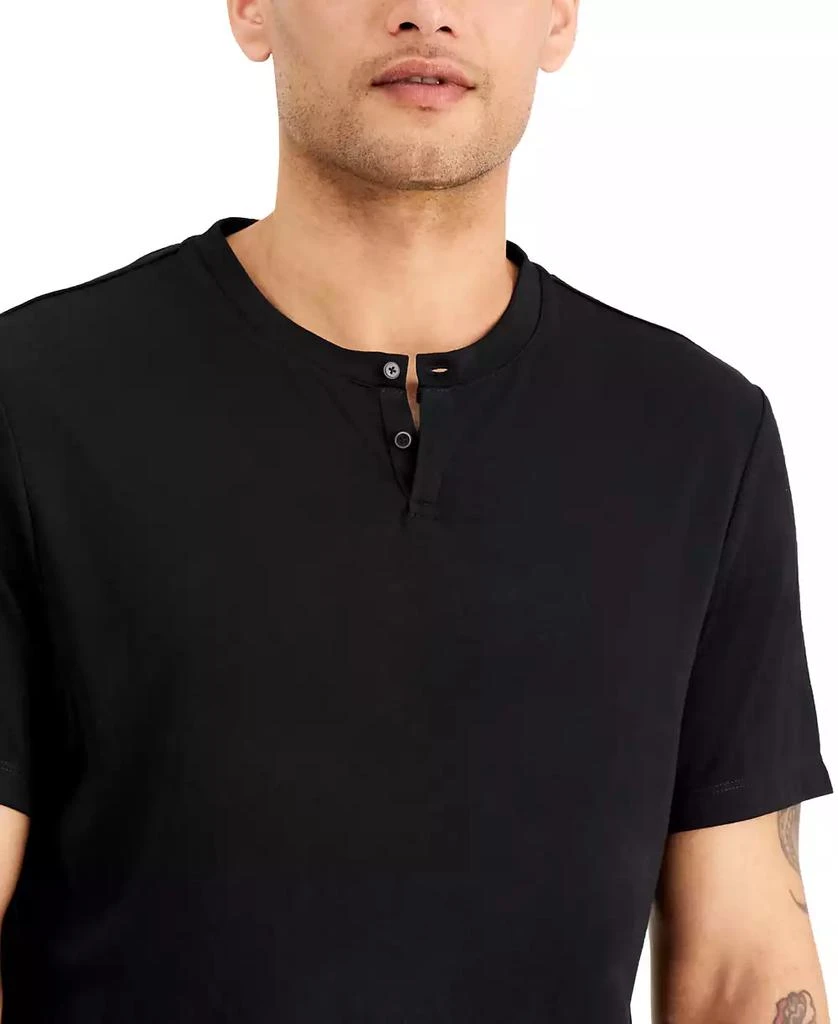 商品Alfani|Men's Solid Henley, Created for Macy's,价格¥196,第3张图片详细描述