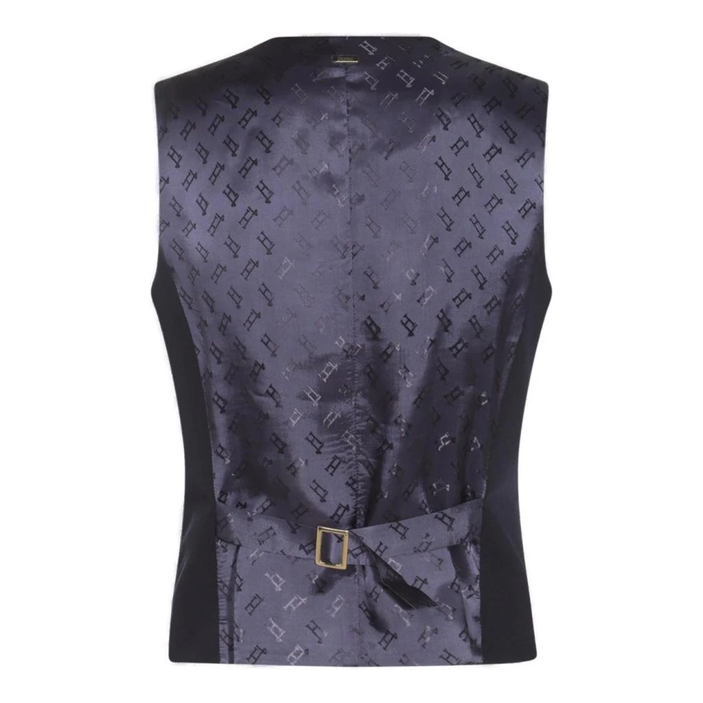 商品Herno|Herno Logo-Jacquard V-Neck Waistcoat,价格¥2043,第2张图片详细描述